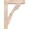 Ekena Millwork Olympic Block Smooth Bracket w/ Offset Brace, Douglas Fir, 7 1/2"W x 32"D x 44"H BKT0806X32X44OLY05SDF - alternate 3